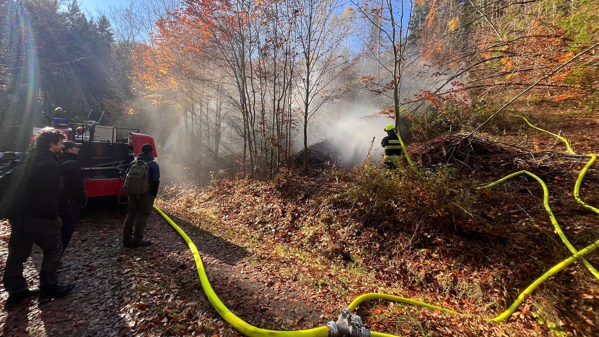 Vědci si při netradičním experimentu nechali od hasičů vyrobit umělý silný letní déšť
